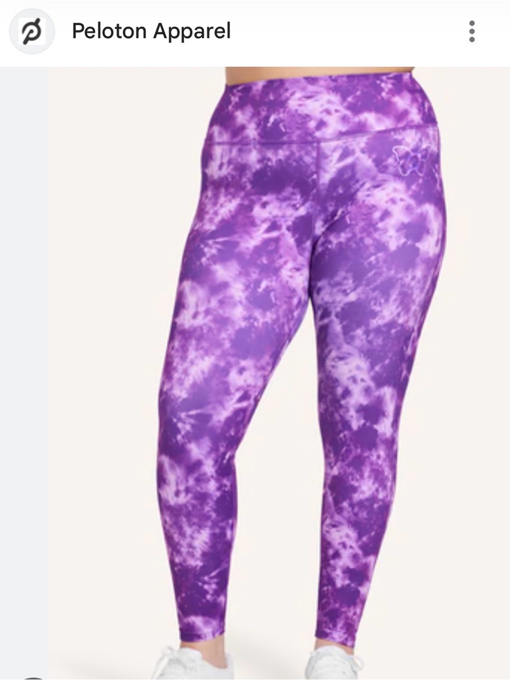 Peloton x Brittany Allen Purple Tie-Dye Pocket Leggings